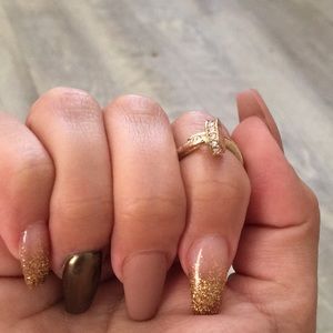 T&J Designs Jewelry - Gold Wrap Around Nail Ring T&J Designs Jewelry - Gold Wrap Around Nail Ring